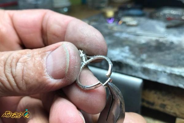 کوچک کردن انگشتر طلا 