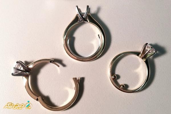 چسب برای کوچک کردن انگشتر طلا 