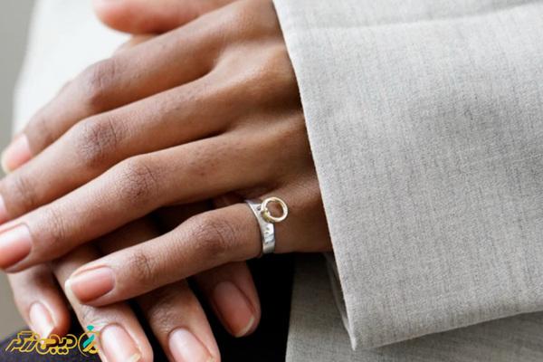 نشانه انگشتر در هر انگشت 