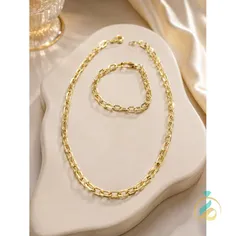 ست طلا گردنبند و دستبند هرمس