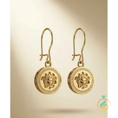 گوشواره طلا آویز ورساچ کوچک
