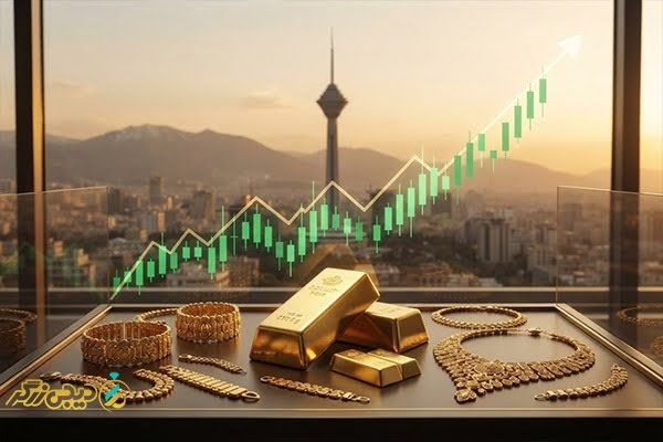 نمودار تغییرات قیمت طلا