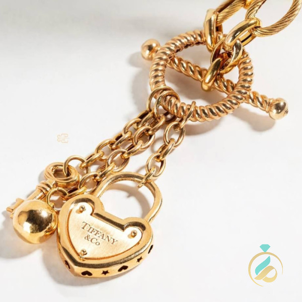 گردنبند طلا تیفانی آویز دار