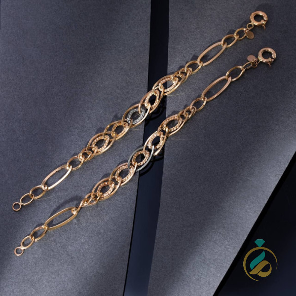 دستبند زنجیری طلا فیوژن