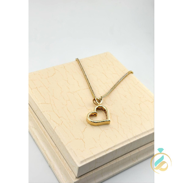گردنبند قلب با زنجیر میرو