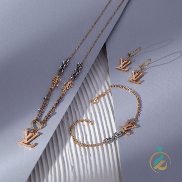 سرویس طلا دورنگ لویی