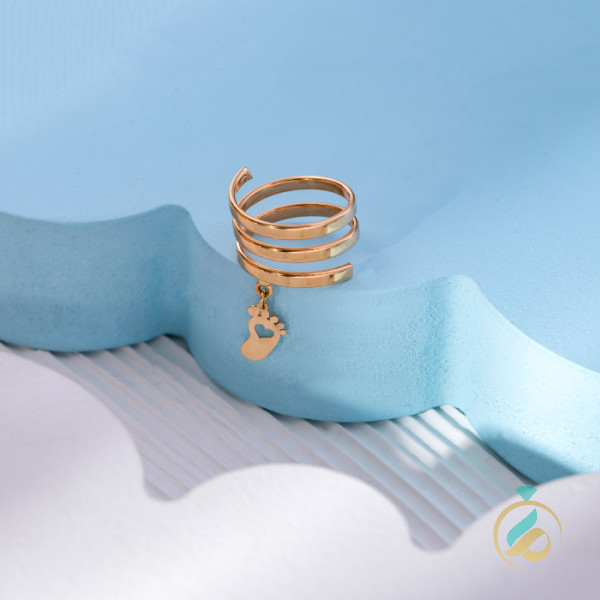 انگشتر رنانه طلا آویزدار