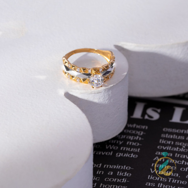 انگشتر طلای تک نگین