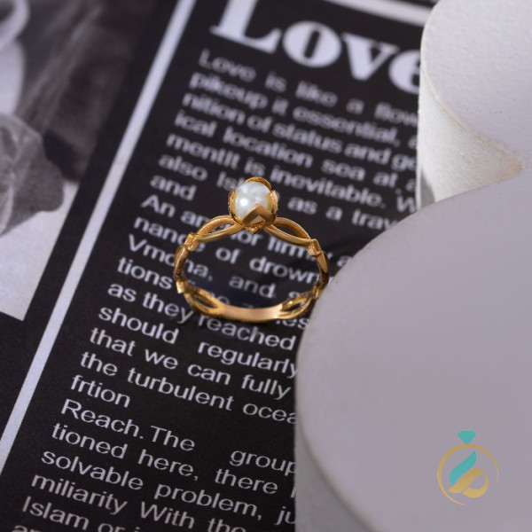 انگشتر تک نگین مروارید