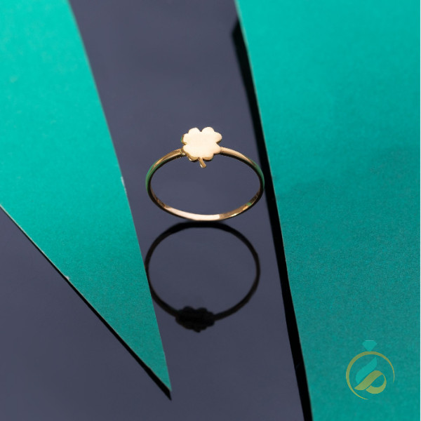 انگشتر طلا شبدر