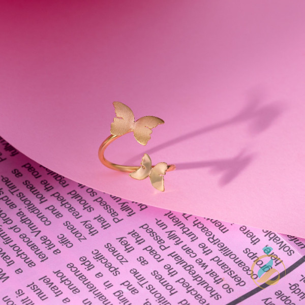 انگشتر زنانه پروانه طلایی