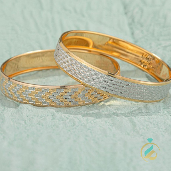 النگو طلا فلور دورنگ