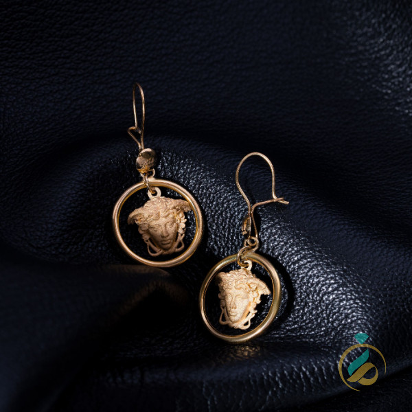 گوشواره آویزی ورساچ طلا