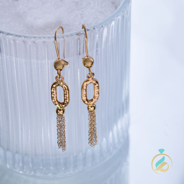 گوشواره طلا آویز فرح