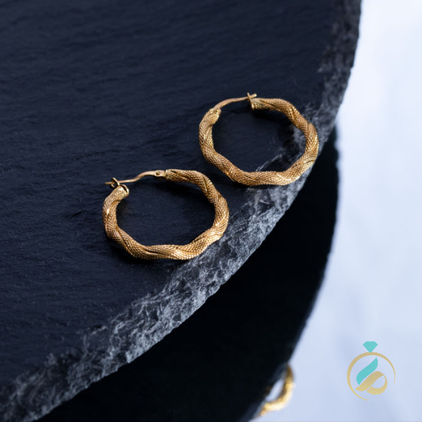 گوشواره حلقه پوست ماری