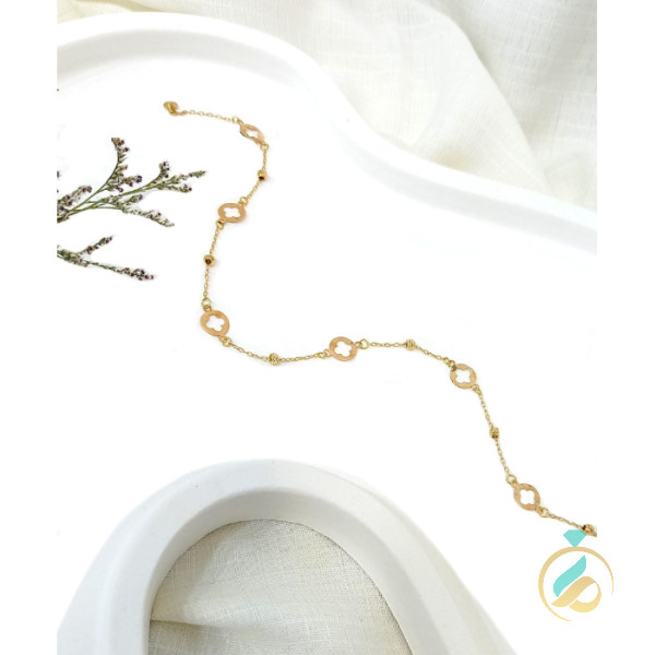 پابند طلا پولکی  ظریف