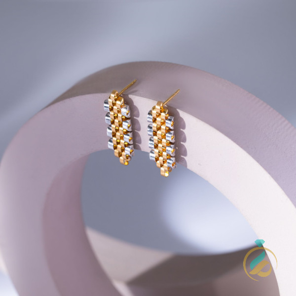 گوشواره طلا میخ رولکس