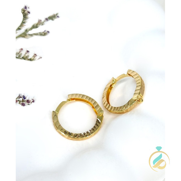 گوشواره حلقه ای کوچک لیزری