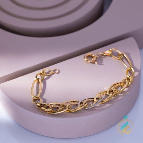 دستبند طلای زرد فلامینگو