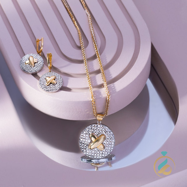 نیمست طلا ضربدری