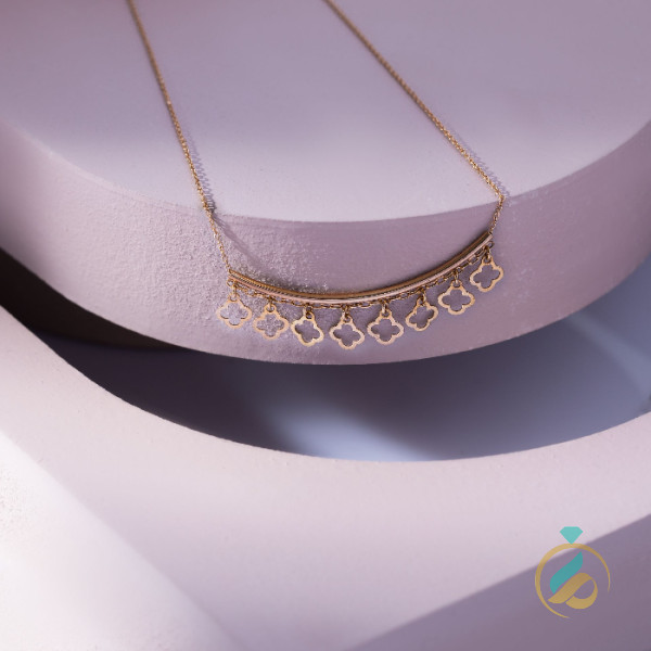 گردنبند طلا مینیمال آویزدار