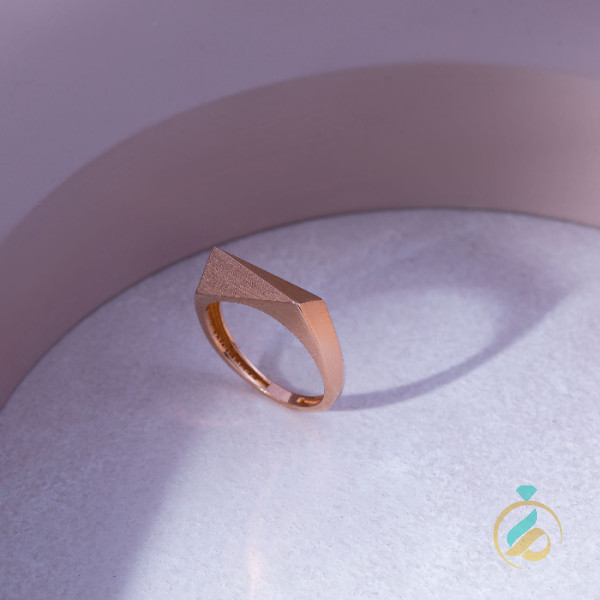 انگشتر طلای منشور زرد