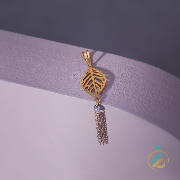 مدال آویز طلای برگ