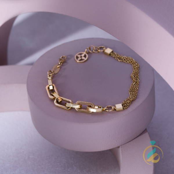 دستبند طلای ترکیبی لویی