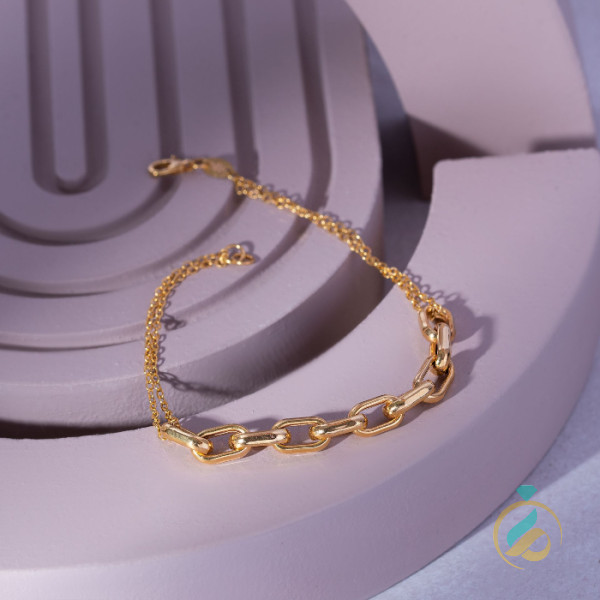 دستبند طلا زنجیری هورا