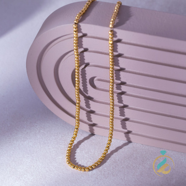 گردنبند طلا گوی زرد