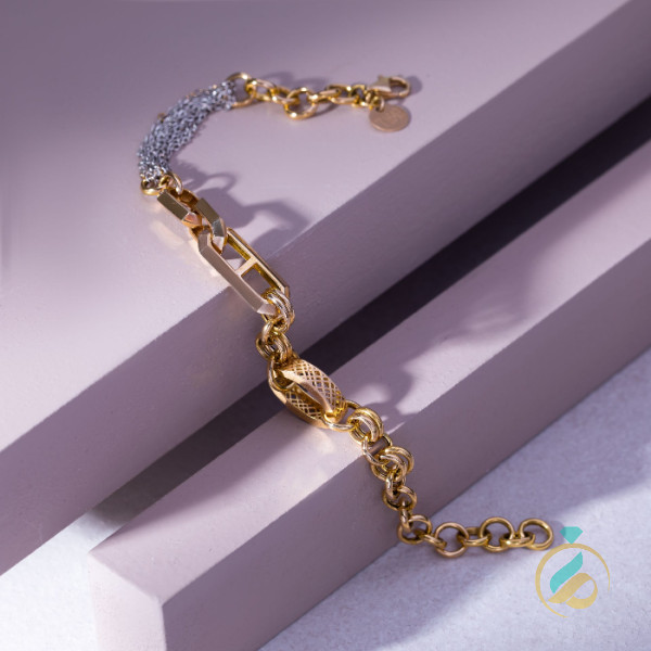 دستبندطلای زنجیری کاملیا