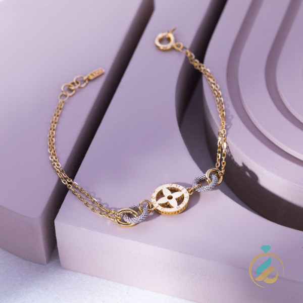 دستبند طلا لویی زنجیری