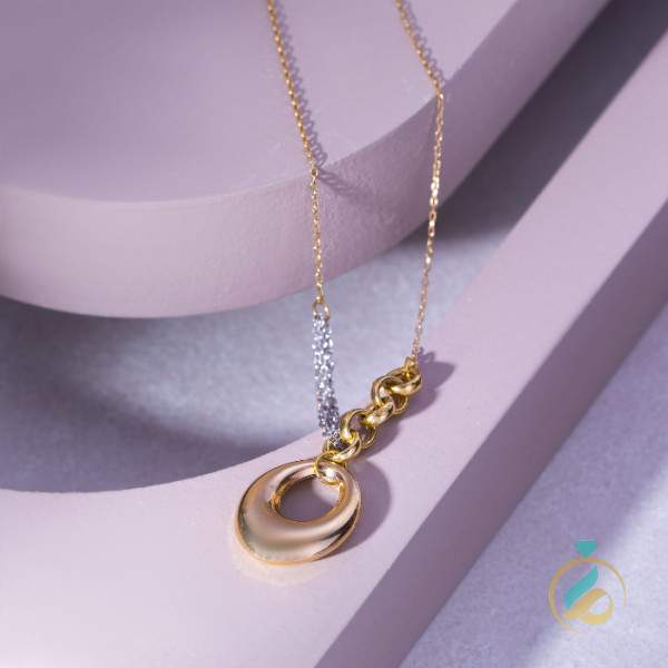 گردنبند طلا فانتزی حلقه