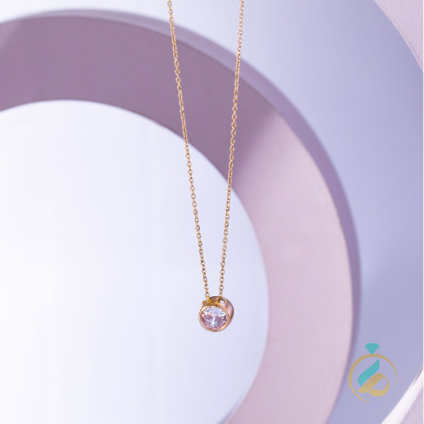 گردنبند مینمال حلقه یاسی