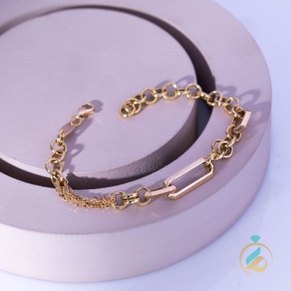 دستبند طلا ترکیبی رولو