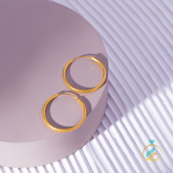 گوشواره حلقه تراش زرین