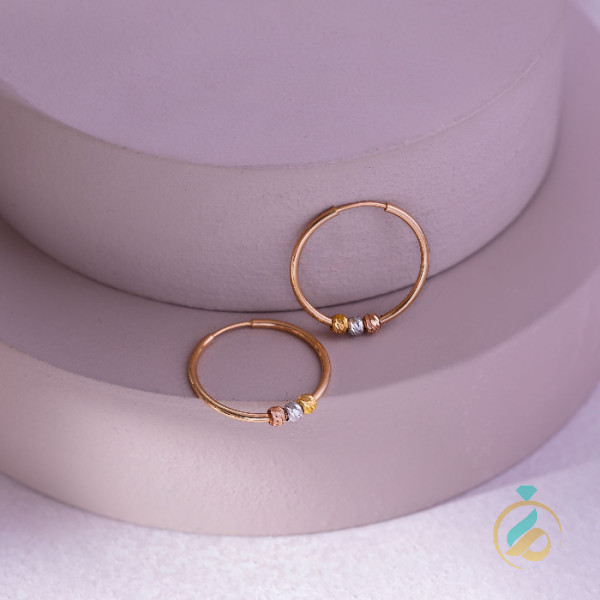 گوشواره طلا حلقه ی البرنادو