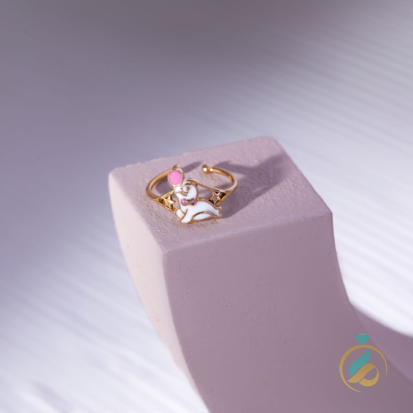 انگشتر طلا دخترانه کیتی