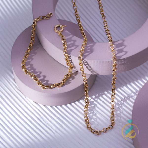 گردنبند دستبند طلا رولو