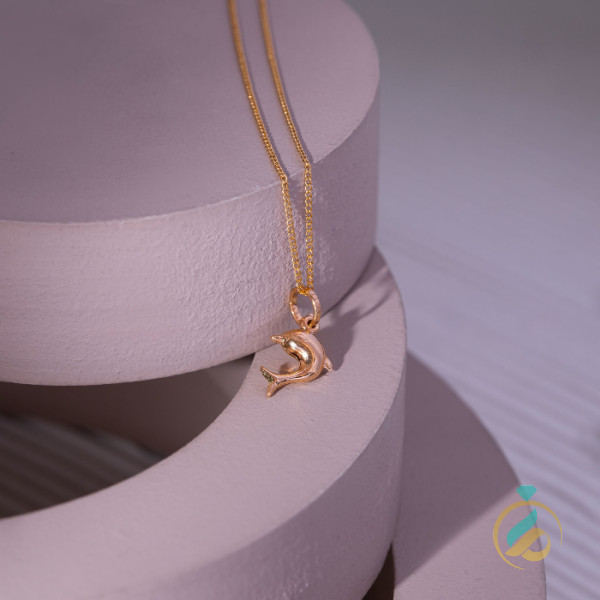 مدال آویز طلا دلفین