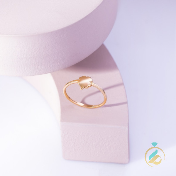 انگشتر طلا مینیمال شبدر