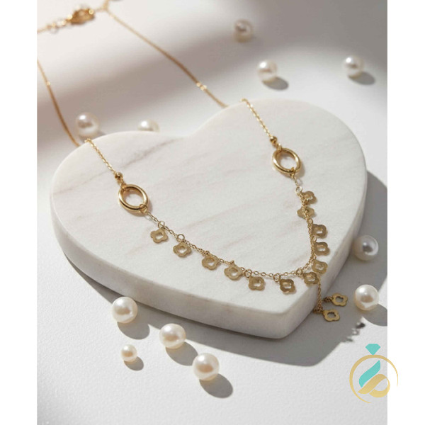 گردنبند طلا گل مینیمال