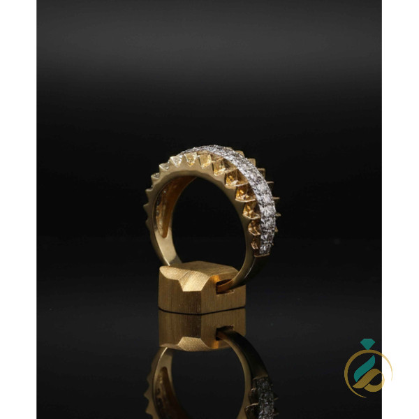 انگشتر دورنگ طلا لیزری