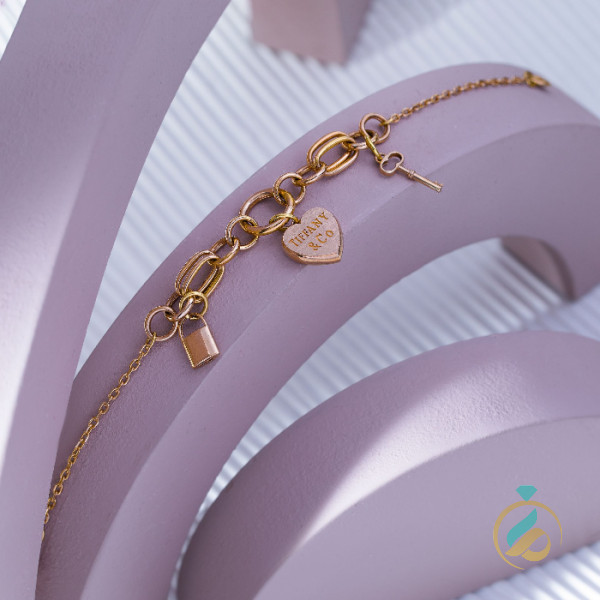 دستبند طلا کلید تیفانی