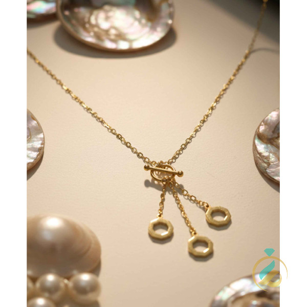 گردنبند طلا فانتزی آویزدار