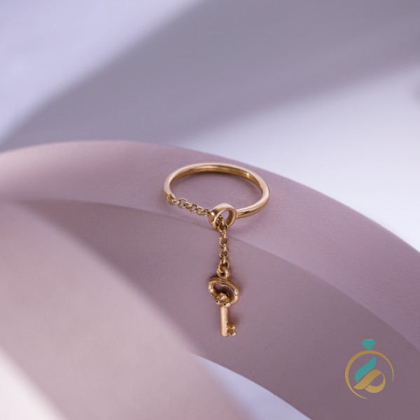 انگشتر طلا آویز کلید