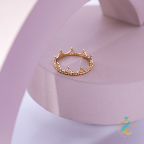 انگشتر طلا تاج ملکه