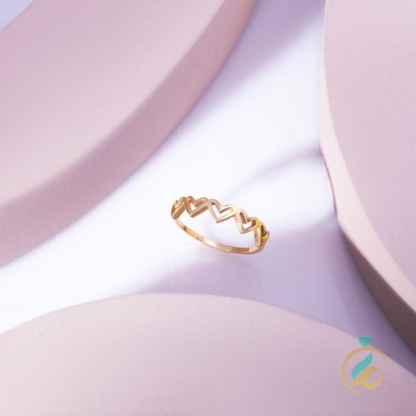 انگشتر طلا مینیمال عشق