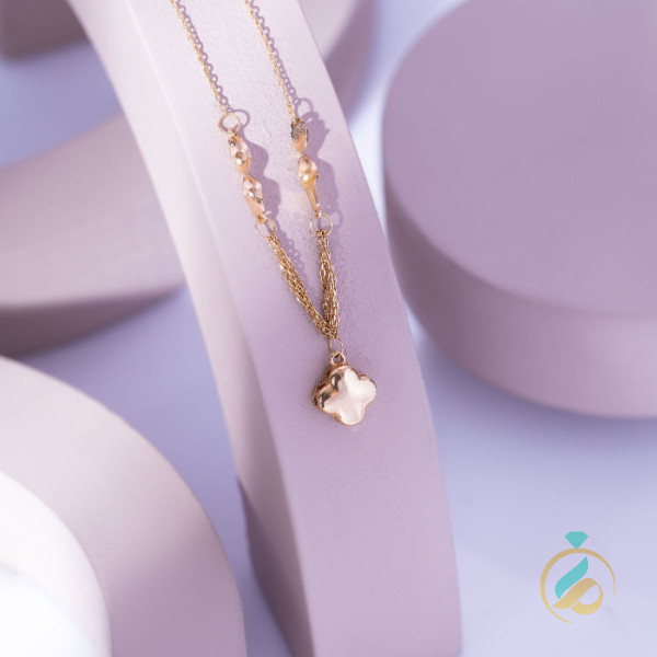 گردنبند طلا ترکیبی ونکلیف.