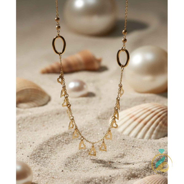 گردنبند طلا پولکی نمادار